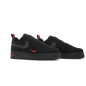 Air Force Ones Black and Crimson Men 12